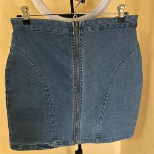 Derek Heart Blue Mini Pencil Skirt Casual